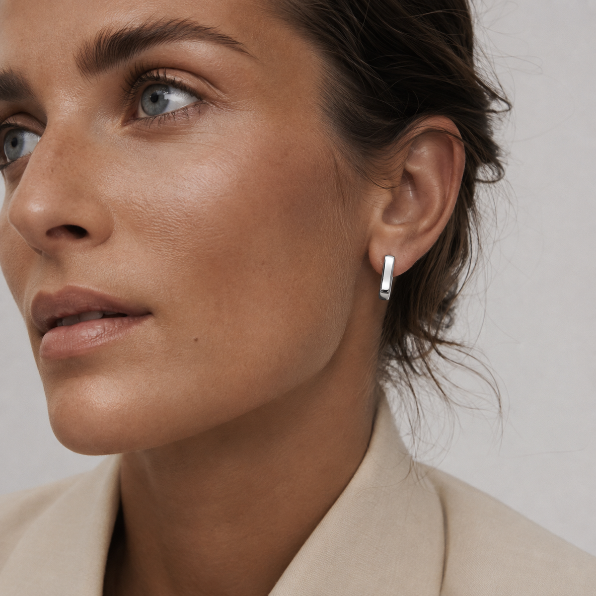 Chunky Hoops - Silver