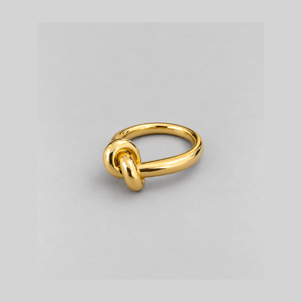 Chunky Knot Ring - Gold