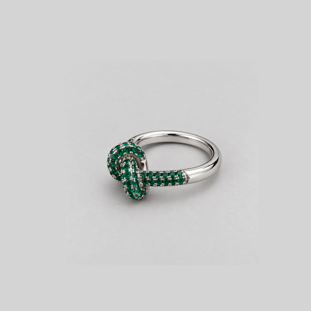 Chunky Knot Pavé - Green