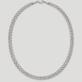 Vintage Mesh Necklace - Silver